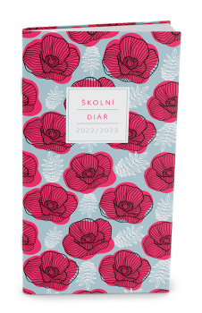 Měsíční diář  - Klára - lamino -  Máky