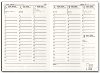 Týdenní diář - Oskar - Manager - A5 - náhradní náplň