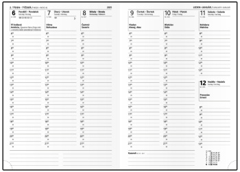 Týdenní diář - Oskar - Vivella - A5 - mix