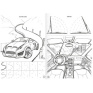Omalovánka A4 - Grafomotorická - Auta