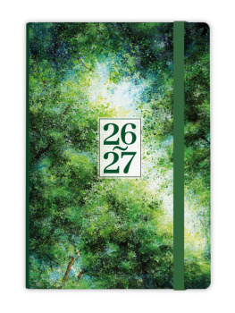 18měsíční týdenní diář - Lungo - B6 - Les