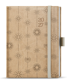 Denní diář - Adam - Vivella extra - B6 - béžová - Hvězda