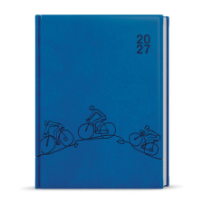 Denní diář - Adam - Vivella s ražbou - B6 - jasně modrá - Kolo