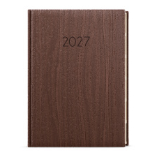 Denní diář - Ctirad s výsekem - Wood - A5 - hnědá