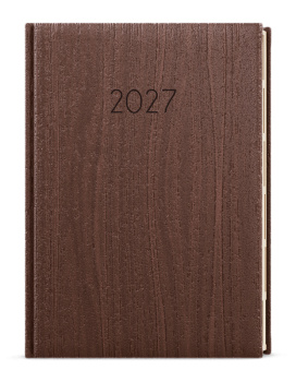 Denní diář - Ctirad s výsekem - Wood - A5 - hnědá