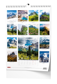 Nástěnný kalendář - Alpy - A3