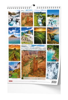Nástěnný kalendář - Beautiful world - A3