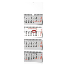 Nástěnný kalendář - Čtyřměsíční - skládaný (s mezinárodními svátky)