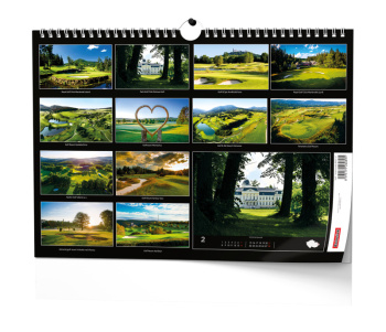 Nástěnný kalendář - Golf - české resorty