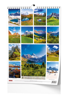 Nástěnný kalendář - Hory - A3