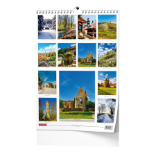 Nástěnný kalendář - Krásy Moravy a Slezska - A3