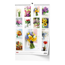 Nástěnný kalendář - Květiny - A3