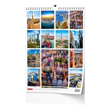 Nástěnný kalendář - Metropole - A3