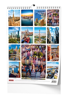 Nástěnný kalendář - Metropole - A3