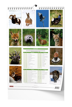 Nástěnný kalendář - Myslivecký kalendář - A3