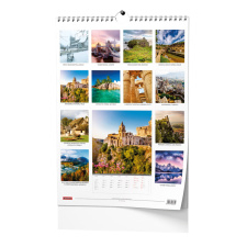Nástěnný kalendář - Pohádková místa světa  - A3