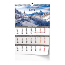 Nástěnný kalendář - Tříměsíční - A3 - Obrázkový