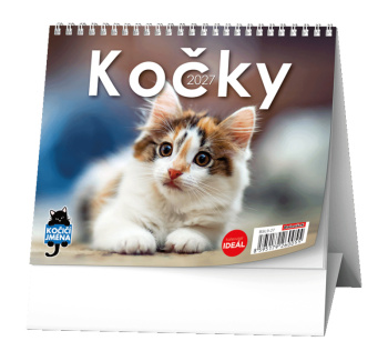 Stolní kalendář - IDEÁL - Kočky /s kočičími jmény/