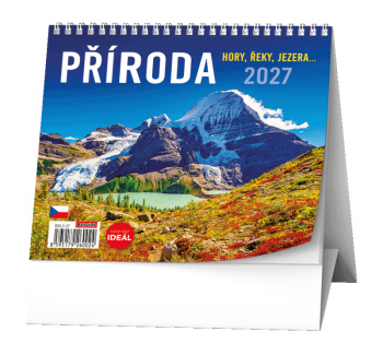 Stolní kalendář - IDEÁL - Příroda, hory, řeky, jezera…