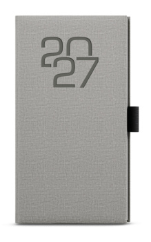 Týdenní diář - Jakub - Fabric - kapesní - šedá