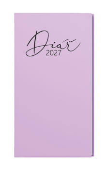 Týdenní diář - Jakub - Pastel - kapesní  - fialová