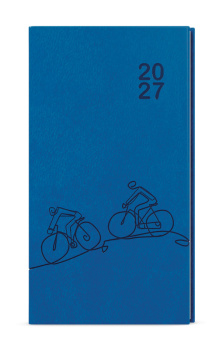 Týdenní diář - Jakub - Vivella s ražbou - kapesní - jasně modrá - Kolo