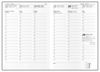 Týdenní diář - Oskar - Vivella - A5 - mix