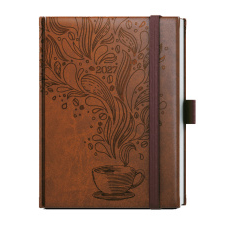 Týdenní diář - Prokop - Vivella extra - B6 - hnědá - Káva