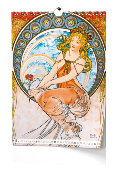 Nástěnný kalendář A3 - Alfons Mucha 2027