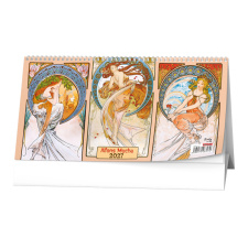 Stolní čtrnáctidenní kalendář - Alfons Mucha 2027