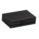 No.2803 - Pevná krabička s koženkovou povrchovou úpravou (všetky druhý hracích kariet)